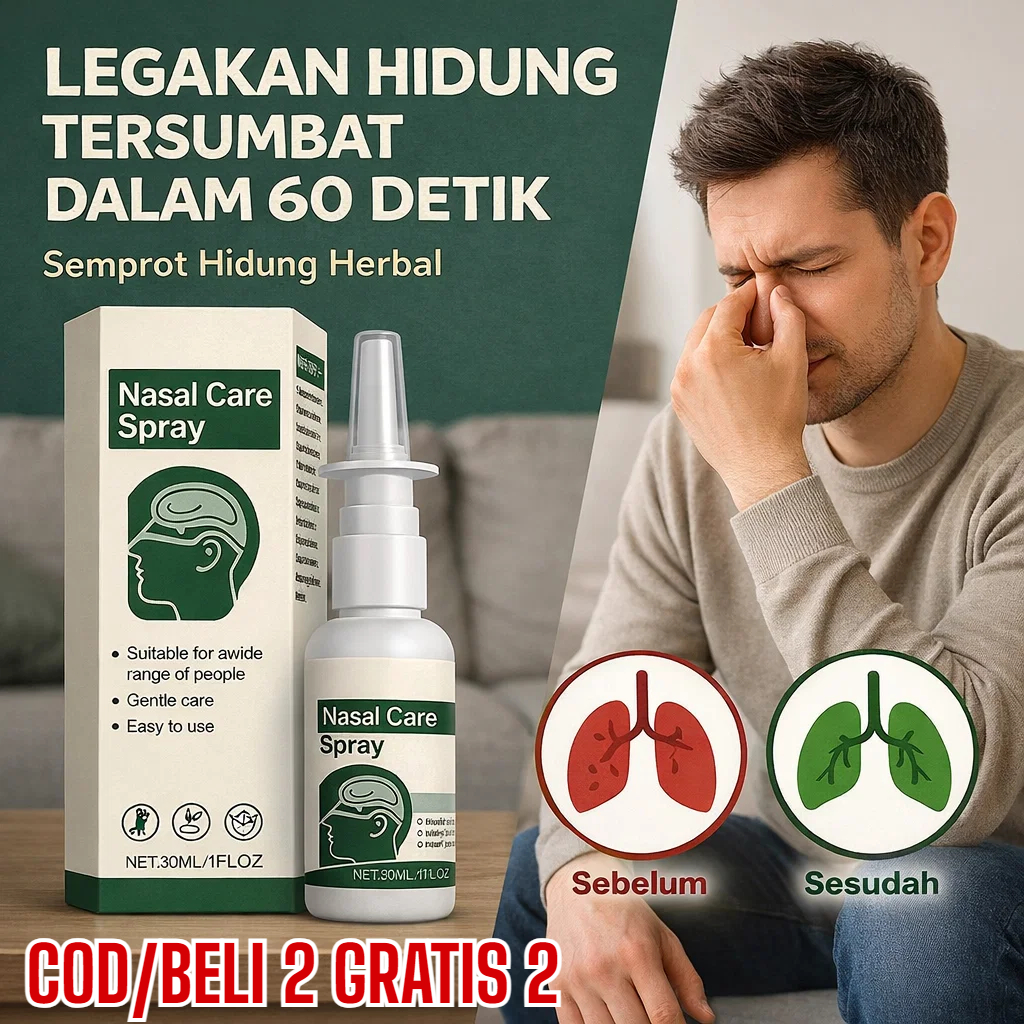 COD/GRATIS ONGKIR - [Redakan Hidung Tersumbat] Semprot Hidung Herbal/Ekstrak Alami Xanthium/Semprot 