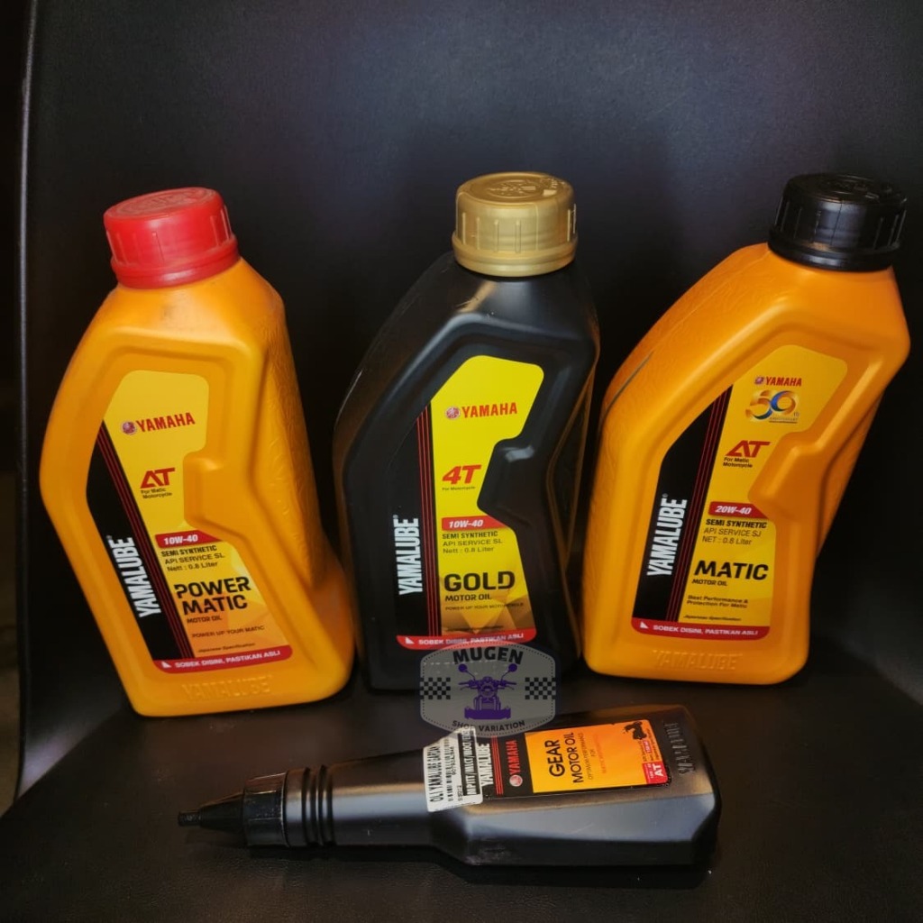 PAKET HEMAT OLI MESIN+GARDAN YAMALUBE POWER MATIC, GOLD, MATIC 0.8LITER