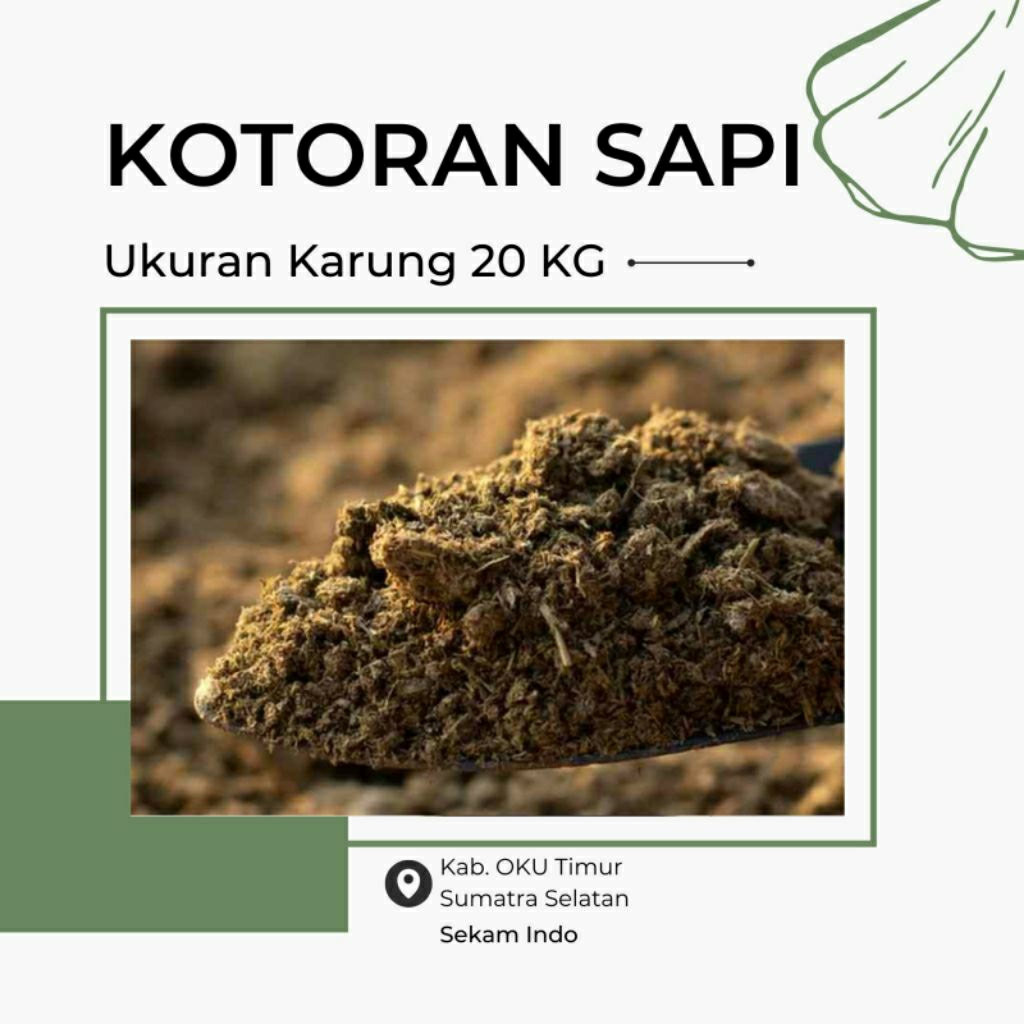 kotoran sapi karung 20 KG