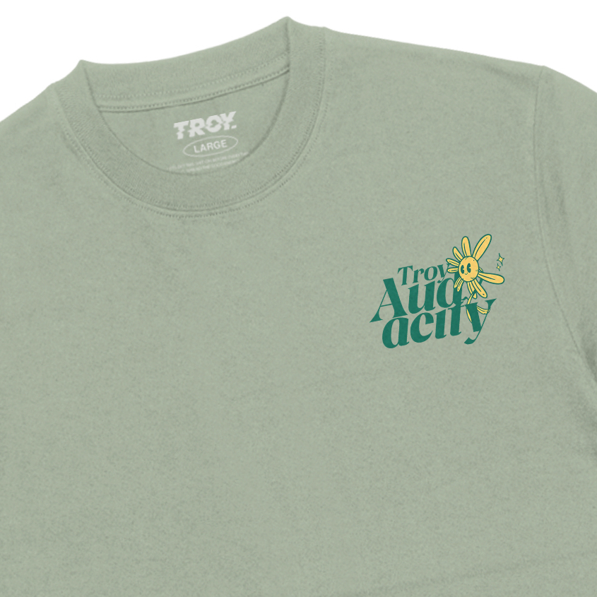 Troy Company T-shirt Sage Green Audyc - Kaos Lengan Pendek Kaos Hijau Sage MTD 3410