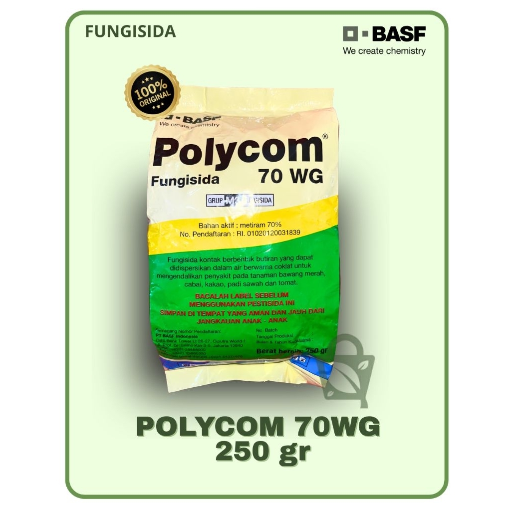 Fungisida POLYCOM 70WG 250 gram Original