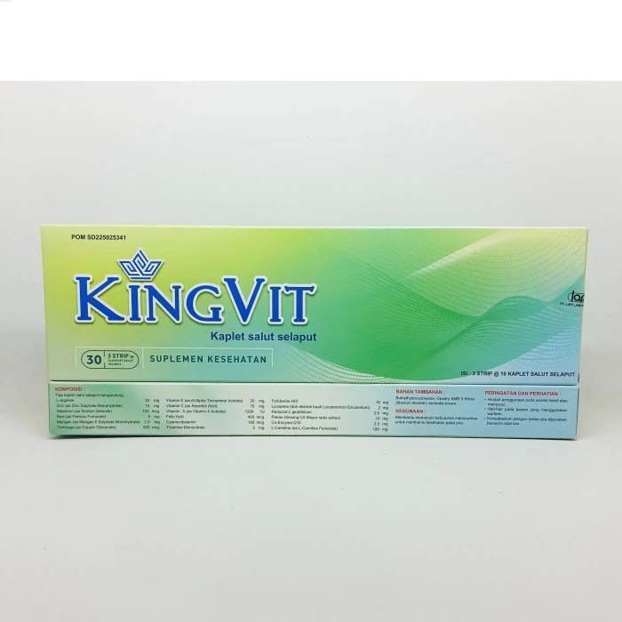 KINGVIT Suplemen Kesehatan Pria  - Membantu Kebutuhan Mikronutrien, Membantu Stamina, Membantu Kekeb