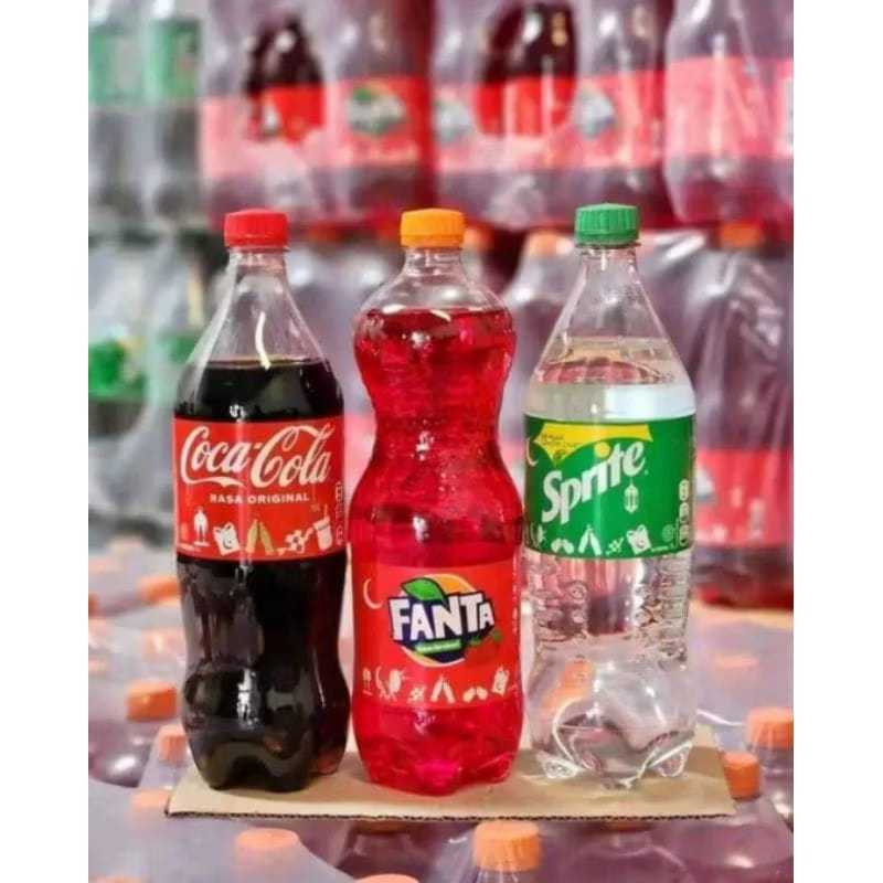 Coca Cola Fanta Sprite 1/2 krat isi 6 botol 1 liter KHUSUS INSTAN/SAMEDAY ( ds bgr )