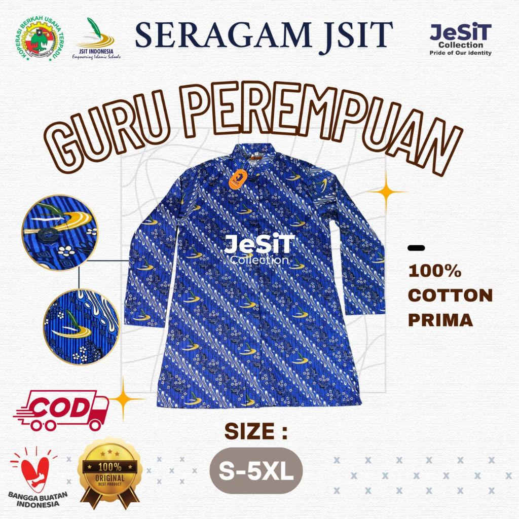 Baju Batik GURU Perempuan/Merk Jesit/ORI