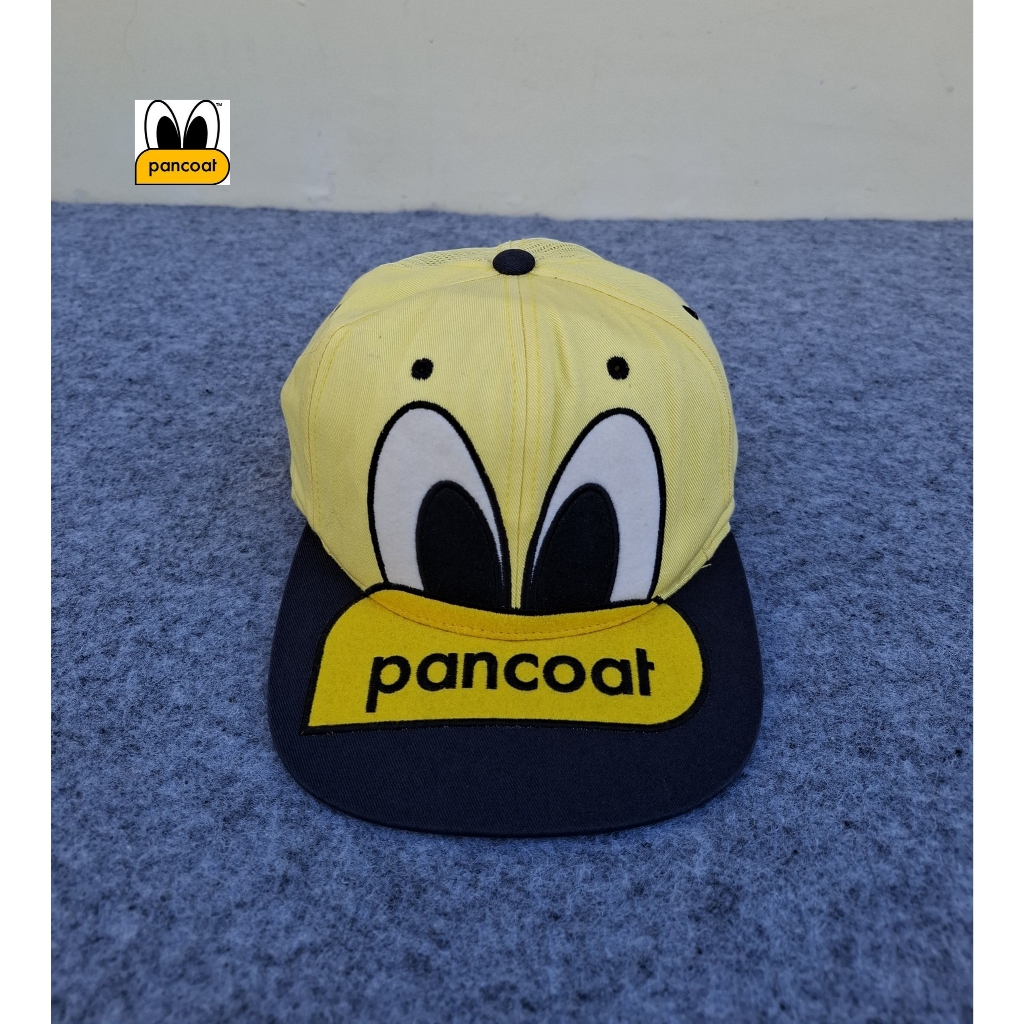 Topi Pancoat Original Import – Baseball Cap Unisex Kuning Hitam Lucu Trendy