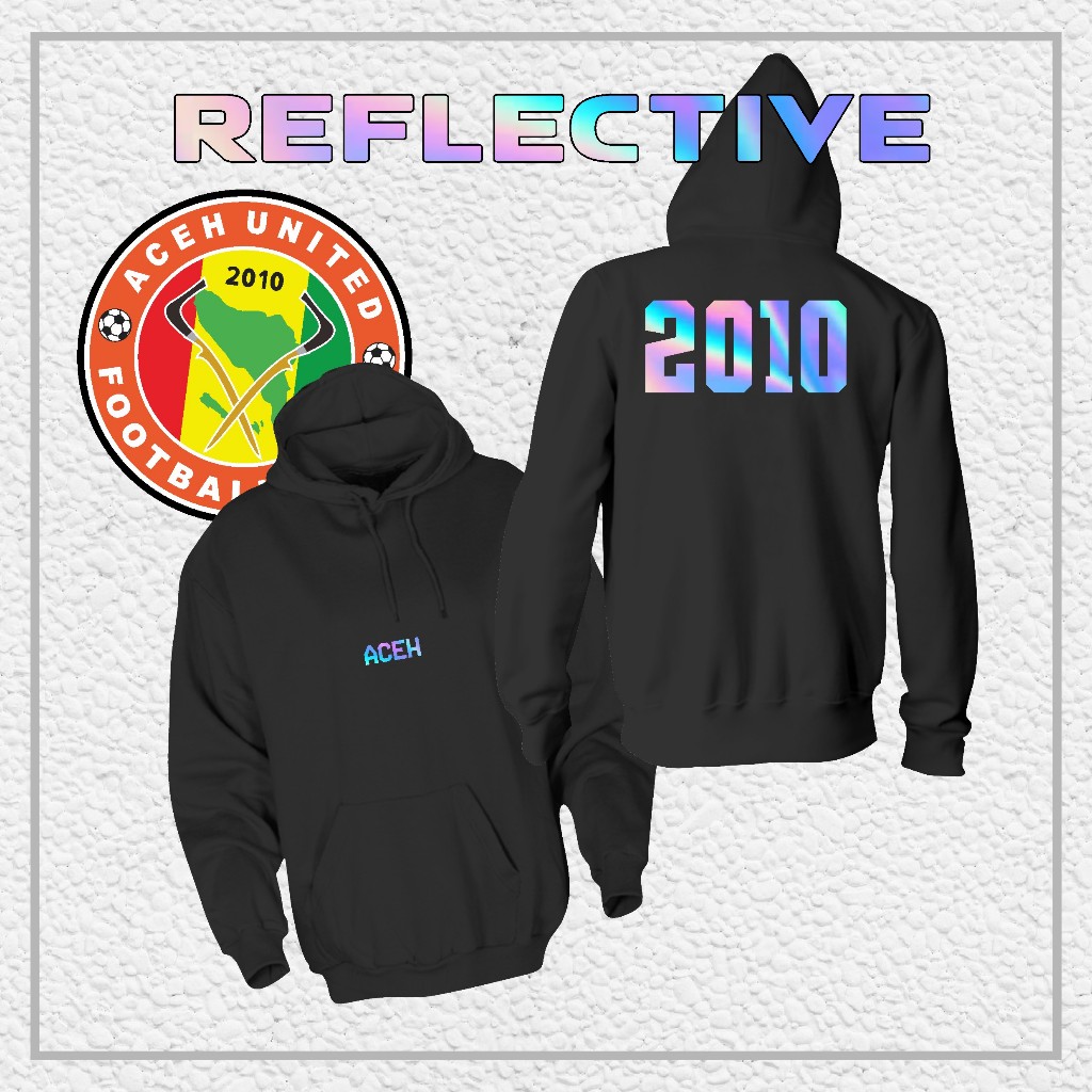 Hoodie Jaket ACEH UNITED FC Aceh "Aceh Reflektif" // Jaket Supporter / Hooligans