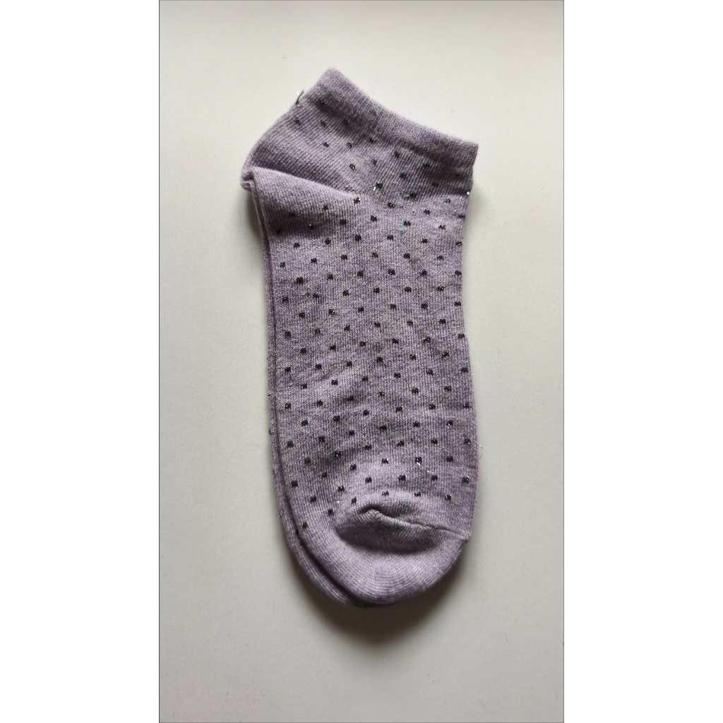 Kaos kaki pria/wanita polkadot glitter