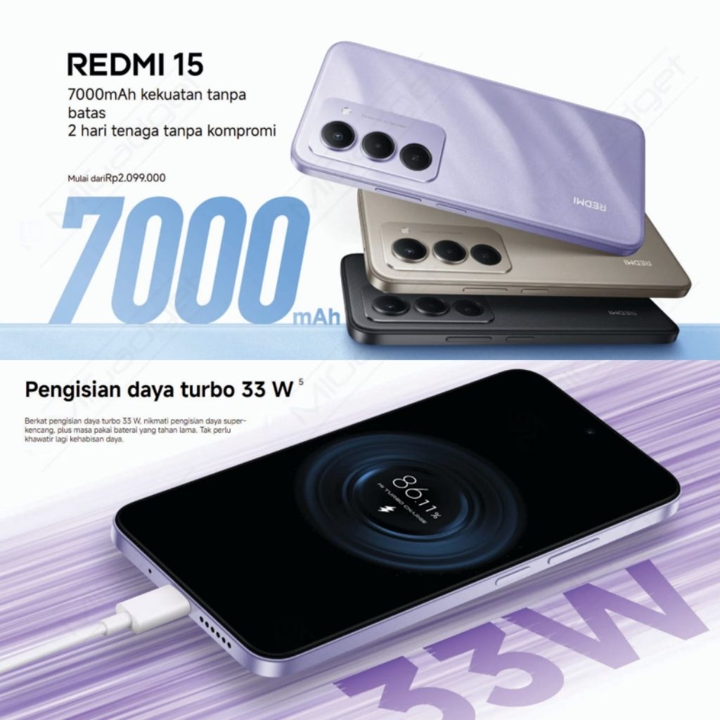 HP REDMI 15 RAM 8/128 33FAST CHARGER