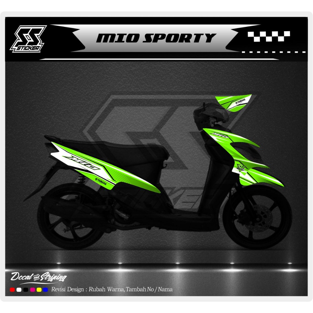 STRIPING STICKER MOTOR MIO SMILE SPORTY DS 14