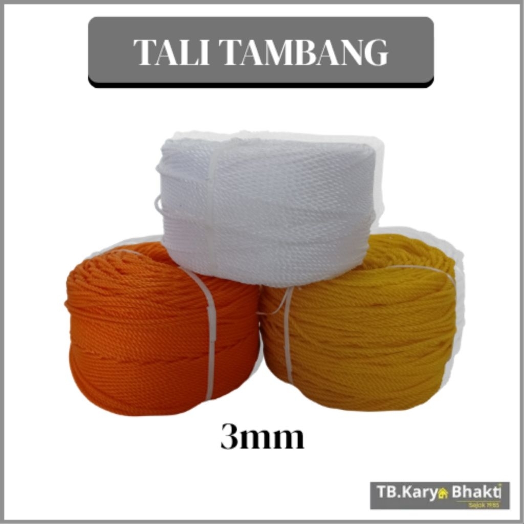 Tali Tambang 3mm - 1 Roll - Tali Tapar/ Tali Tambang Plastik