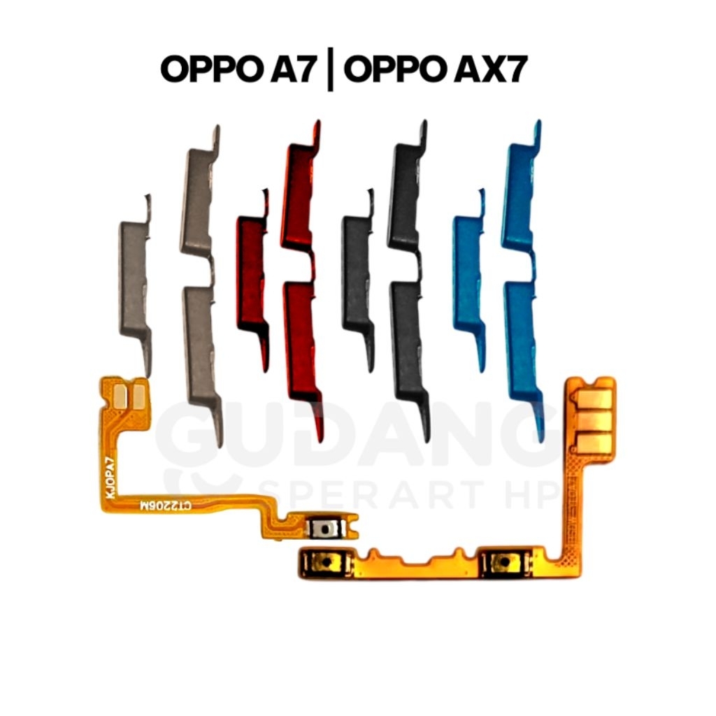 HP OPPO A7 | OPPO AX7 TOMBOL ON OFF VOLUME + FLEXIBLE ON OFF VOLUME ORIGINAL