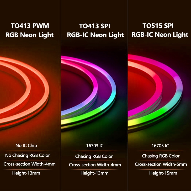 Lampu Selang Led Neon Flex Rgb 220V Warna Warni Led Neon Flex Dc24V Strip Lampu Silikon Rgb/Lampu