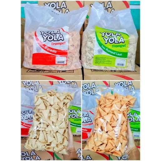 YOLA YOLA Terompet (Promo 1 dus isi 2 Kg)Rasa Enak