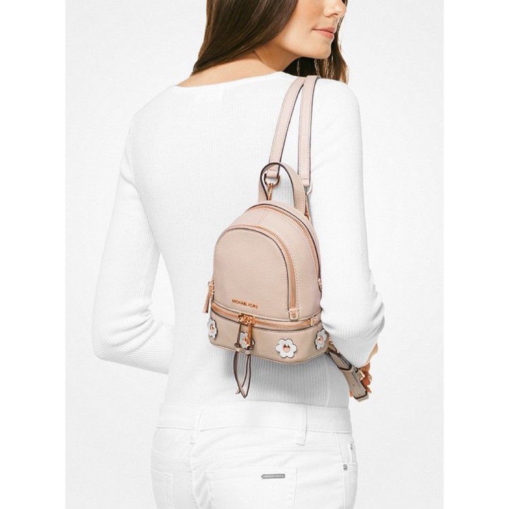 Michael Kors Mini Rhea Daisy Pink Convertible Bag