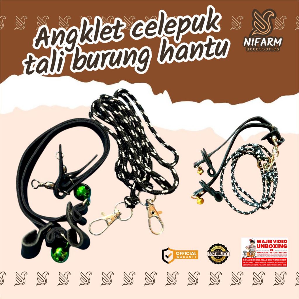 Angklet celepuk /tali burung hantu celepuk/kabit/Castrel