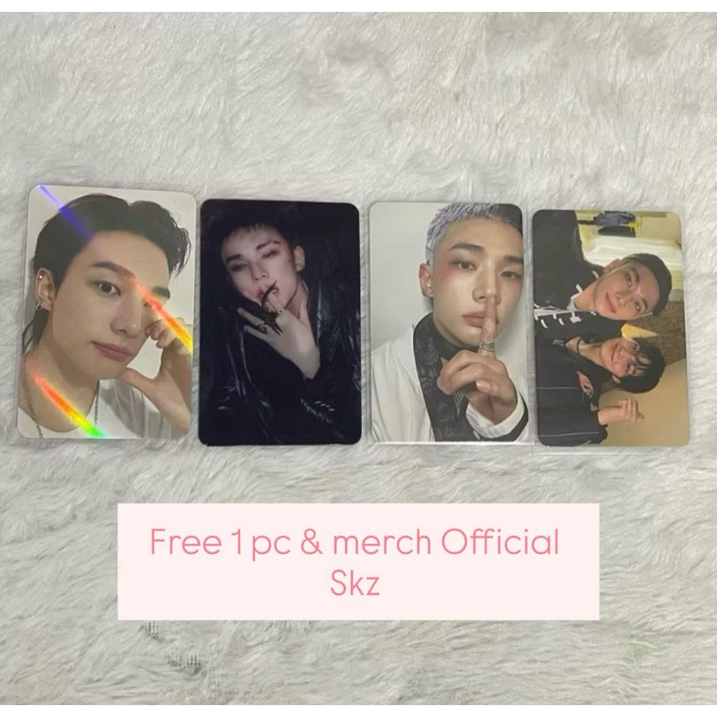 Photocard StrayKids Hyunjin Set [FREE 1 PHOTOCARD OFFICIAL & Merch Official ] Karma Ceremony POB Mak