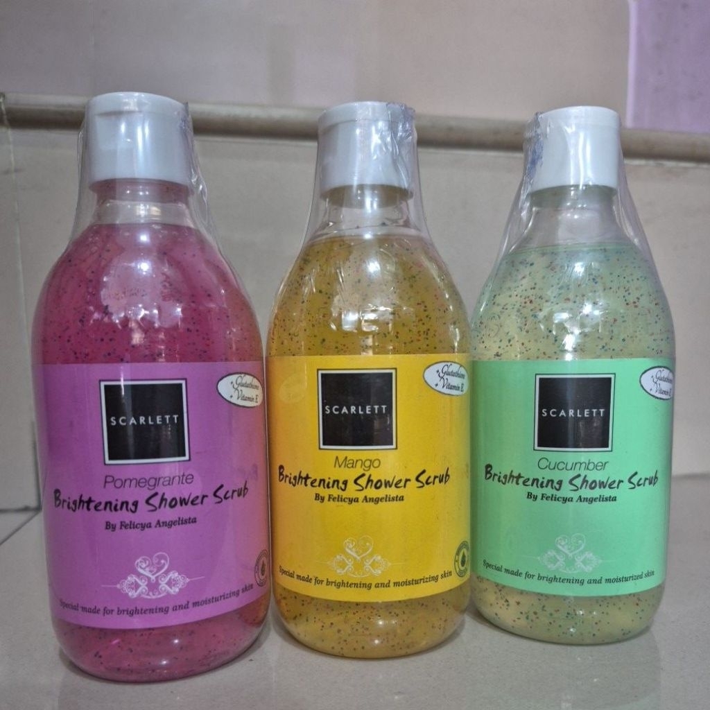 [CUCI GUDANG] Scarlett brightening shower scrub 300ml