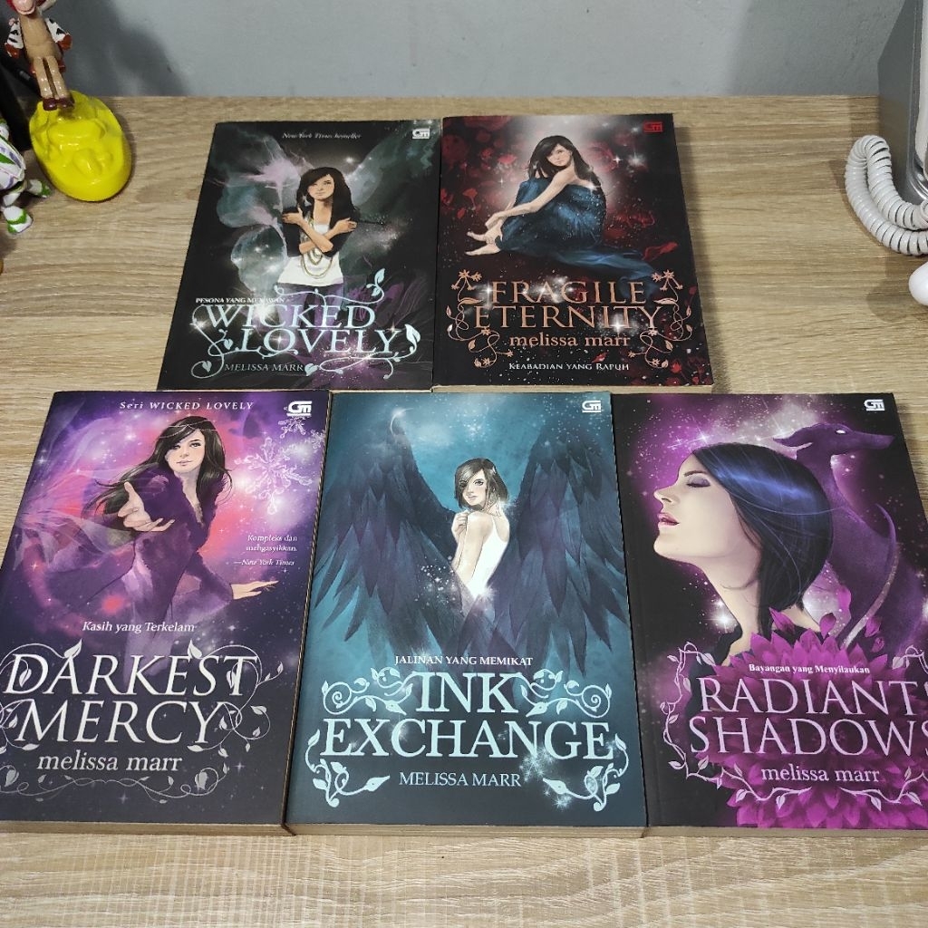 [PRELOVED - READY STOCK] BUKU NOVEL TERJEMAHAN BAHASA INDONESIA FIKSI MELISSA MARR WICKED LOVELY FRA