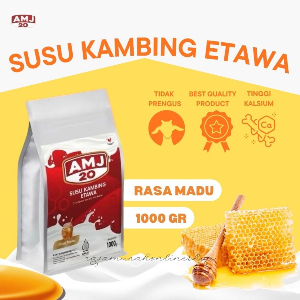 Susu Amj Rasa MADU Susu Kambing Etawa Murni Kemasan 1 Kg