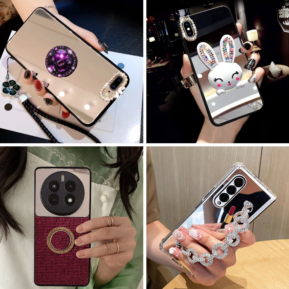 Custom Mirror Case Realme Note 50 Note 60 Note 60X U1 X