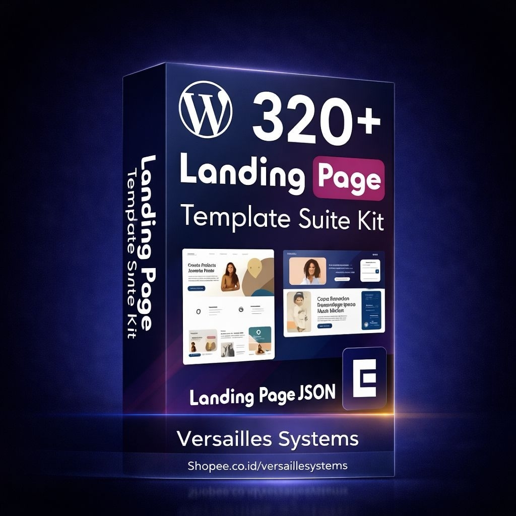 320++ Template LANDINGPAGE Suite Kit JSON Elementor - Website Semua Niche Komplit - Bisa Load Gambar