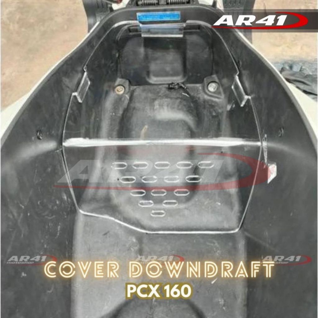 COVER SEKAT BAGASI DOWNDRAFT PCX 150/160, pcx CBU, TEBAL 5MM, SEKAT BAGASI AKRILIK DOWNDRAFT PCX 160