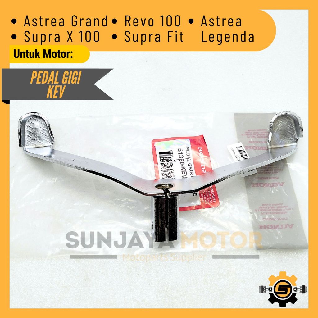 Pedal Perseneling Original Honda KEV Operan Gigi Astrea Grand Revo Lama Supra X 100 Supra Fit Overan