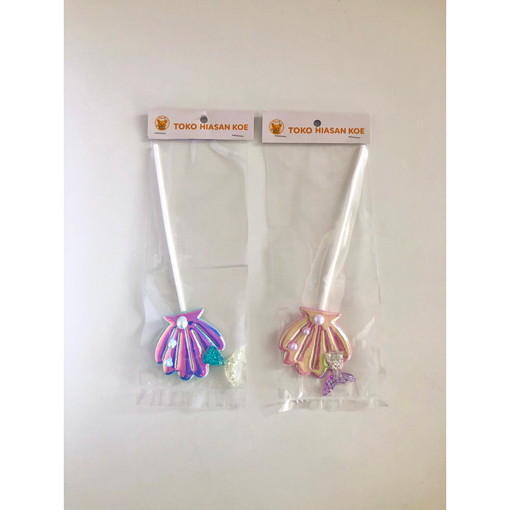 Topper Hiasan Kue Mermaid Kerang