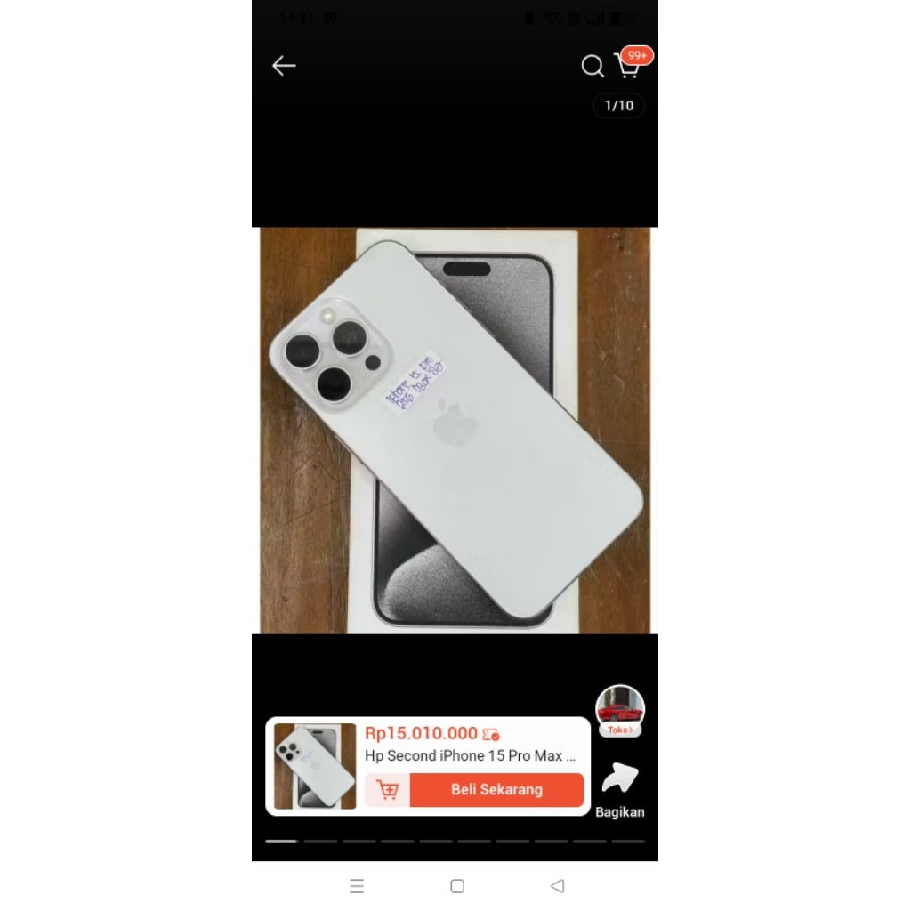 iPhone 15 pro max 256 GB ibox