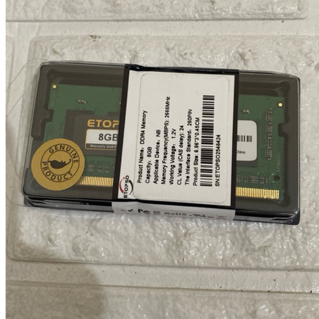 Sodim Ram 8gb ddr4 2666Mhz