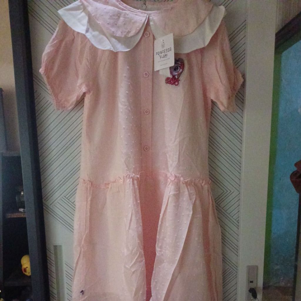 dress Princessa flami unicorn baru