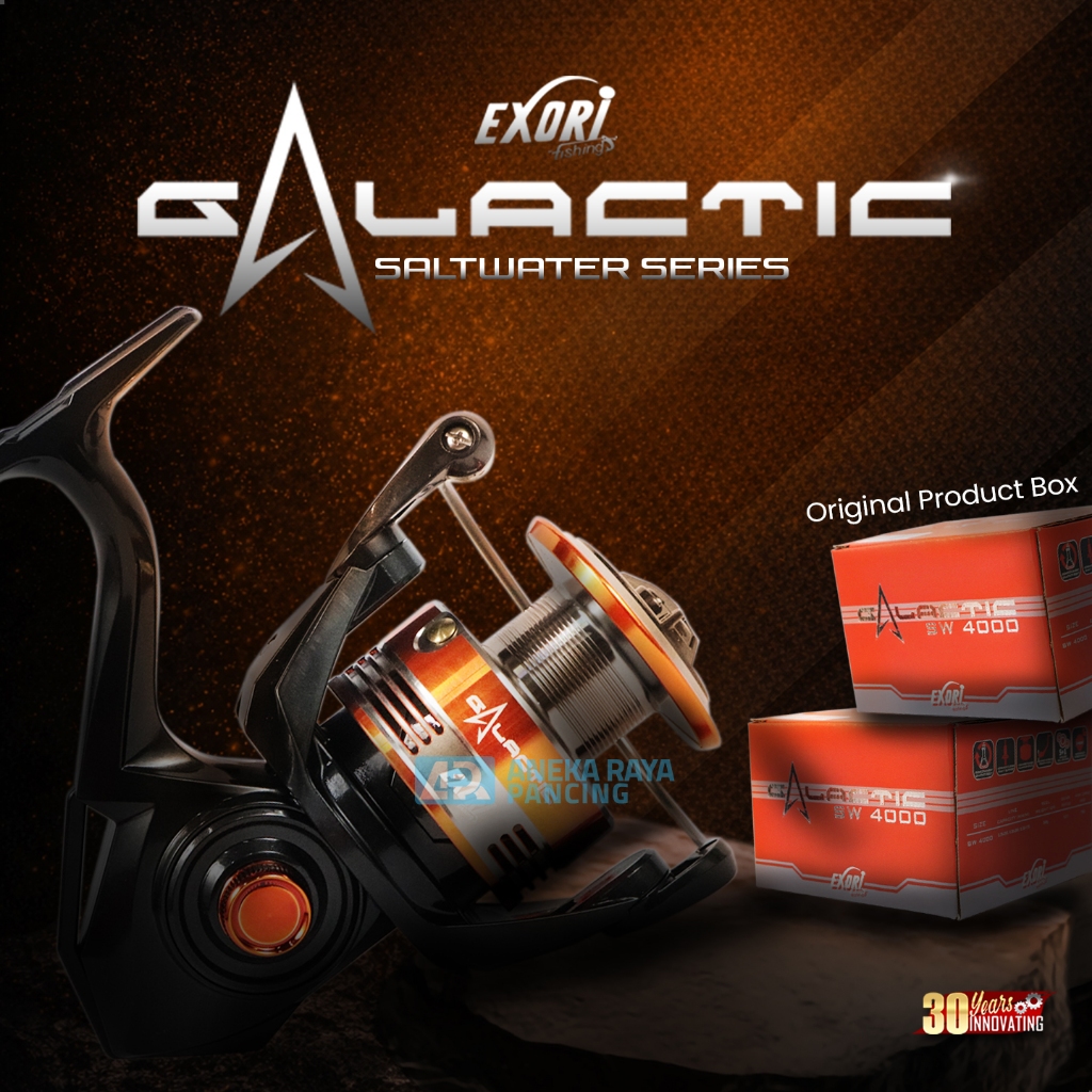 REEL EXORI GALACTIC SALTWATER 2026 / Ril Spinning Power Handle SW Terbaru / Original Exori / Aneka R