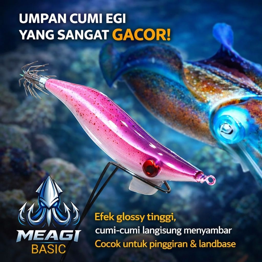 Egi umpan cumi cumi squid jig capella / umpan gacor / umpan sotong / umpan killer /MEAGI NOVA