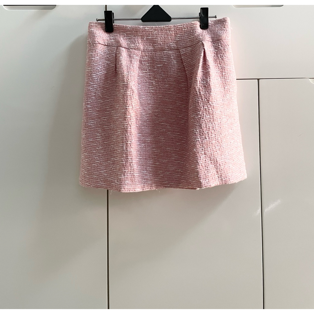 ZARA - Tweed Mini Skirt - Pink Skirt #0023