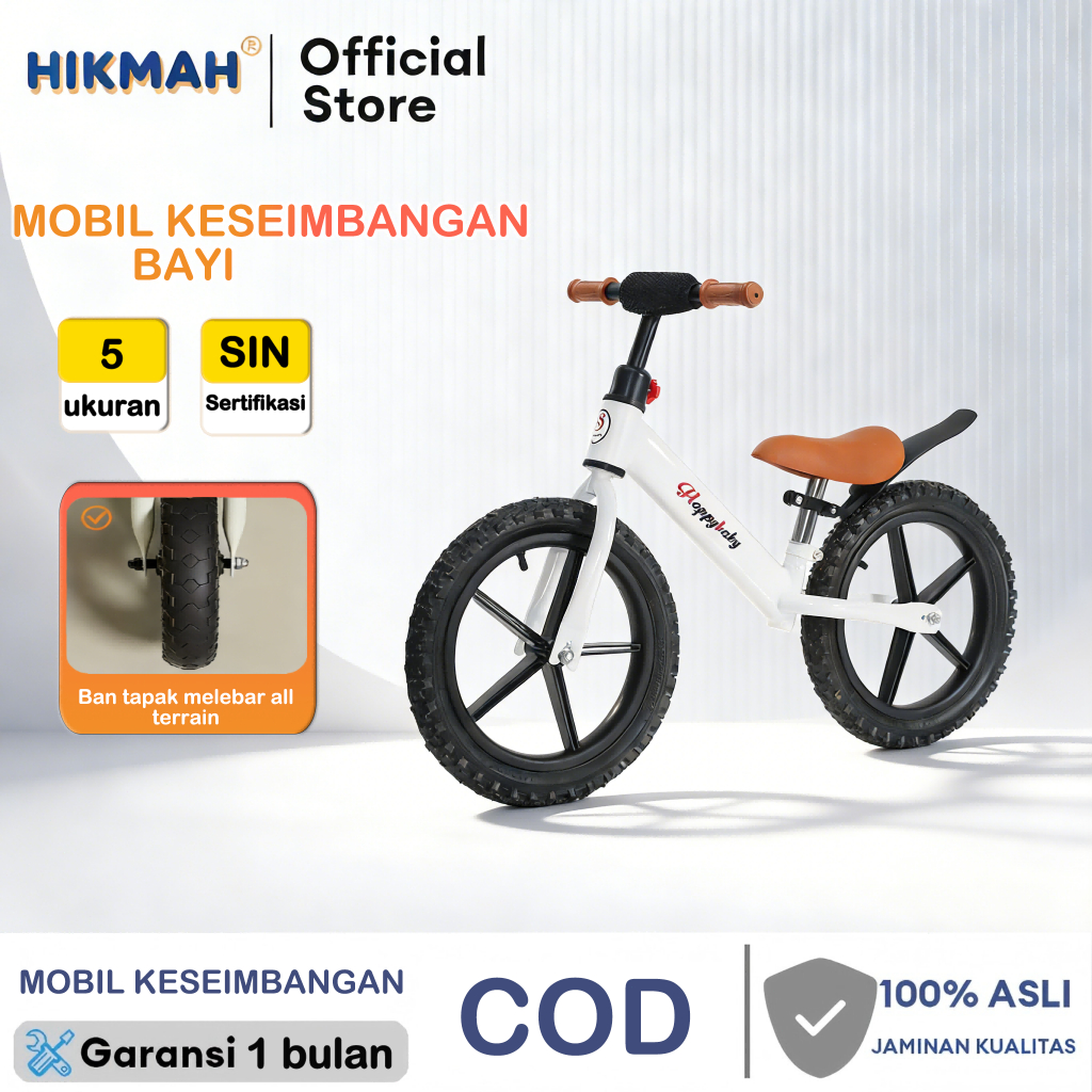 [Indonesia Murah]HIKMAH Sepeda Tanpa Pedal Untuk Anak-Anak Sepeda Balance Bike Tanpa Pedal Anak Sepe