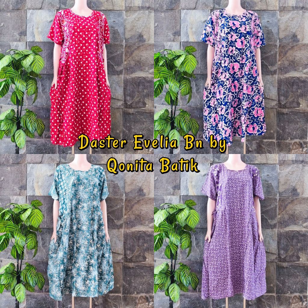 {Ld 110 cm} Daster Qonita Batik Pekalongan ll Daster Evelia Bn