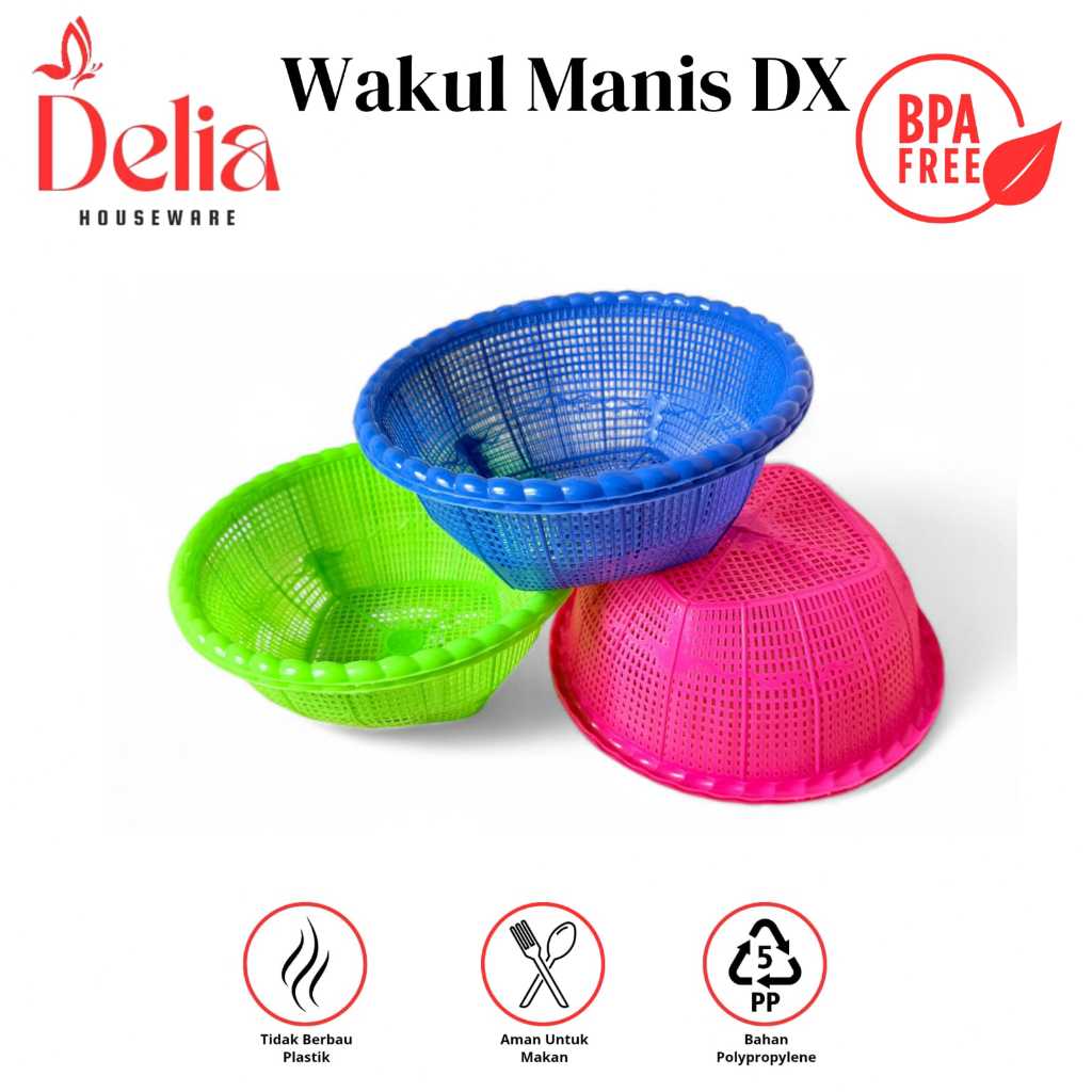 WAKUL MANIS DX - BESEK NASI HAJATAN - CETING/MARANG NASI BERKATAN PLASTIK PP5 TEBAL AWET