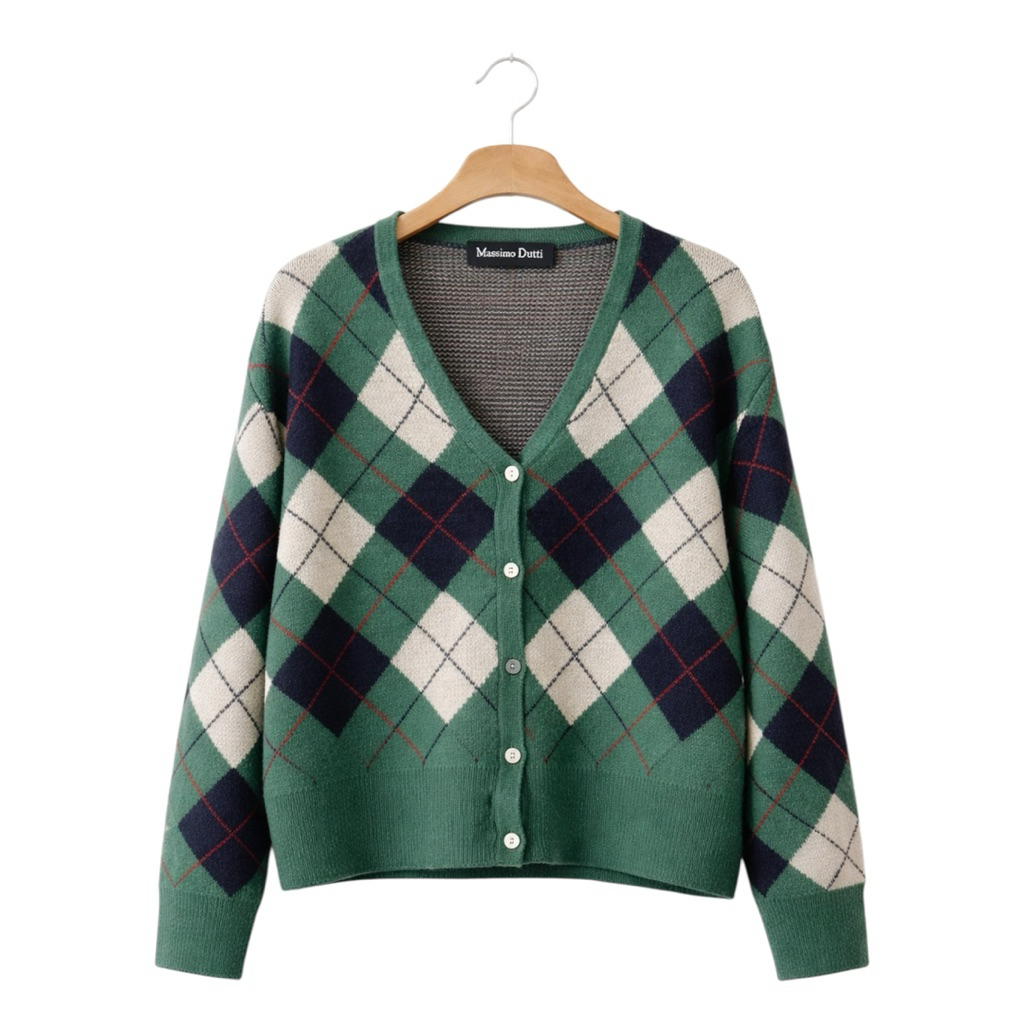 (Woman) Sweater Wool Hexagon Massimo Dutti