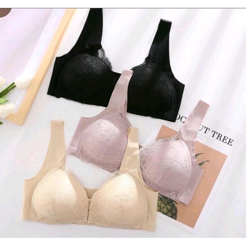 READY STOCK SAF - ROSE seamless bra woman premium / BH wanita jumbo / bra wanita jumbo / beha wanita