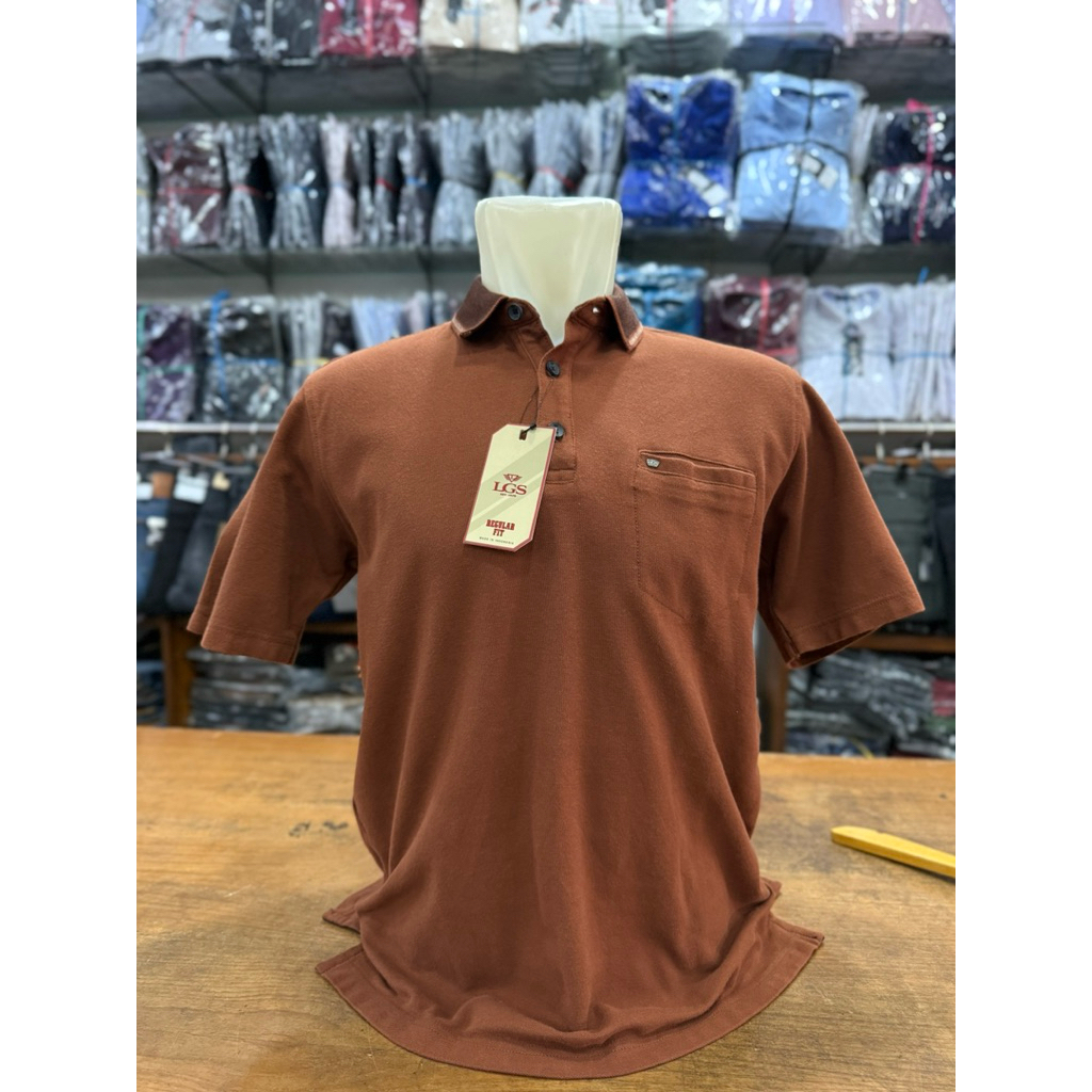 Kaos Kerah LGS Original | Kaos Polo | Baju LGS | Baju Pria | Pakaian Pria Dewasa