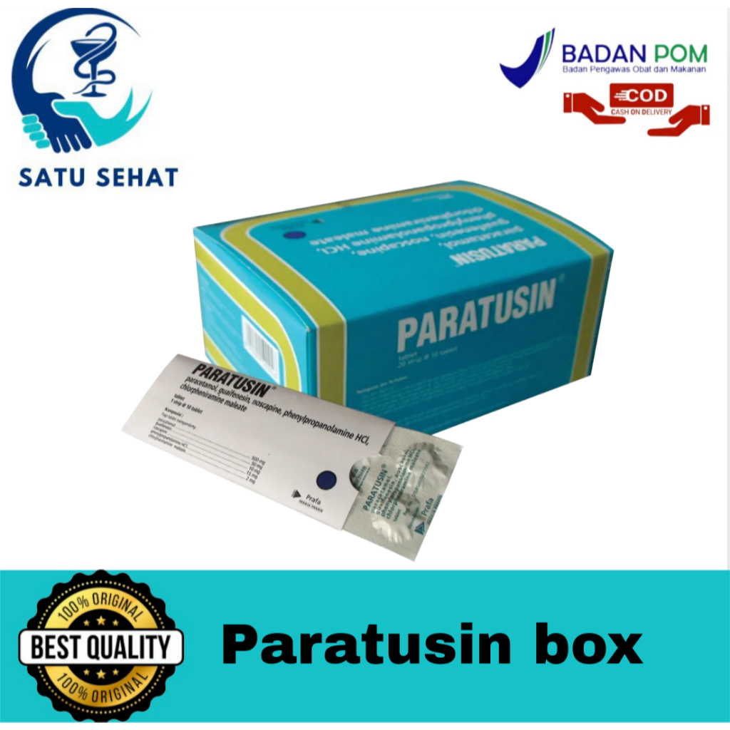 Paratusin Tablet 20x10s Untuk Flu Dan Batuk BOX