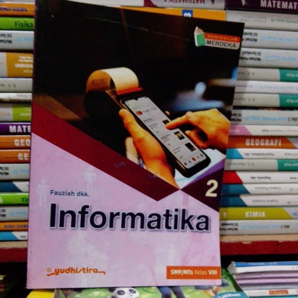 original bekas buku informatika SMP kelas VII