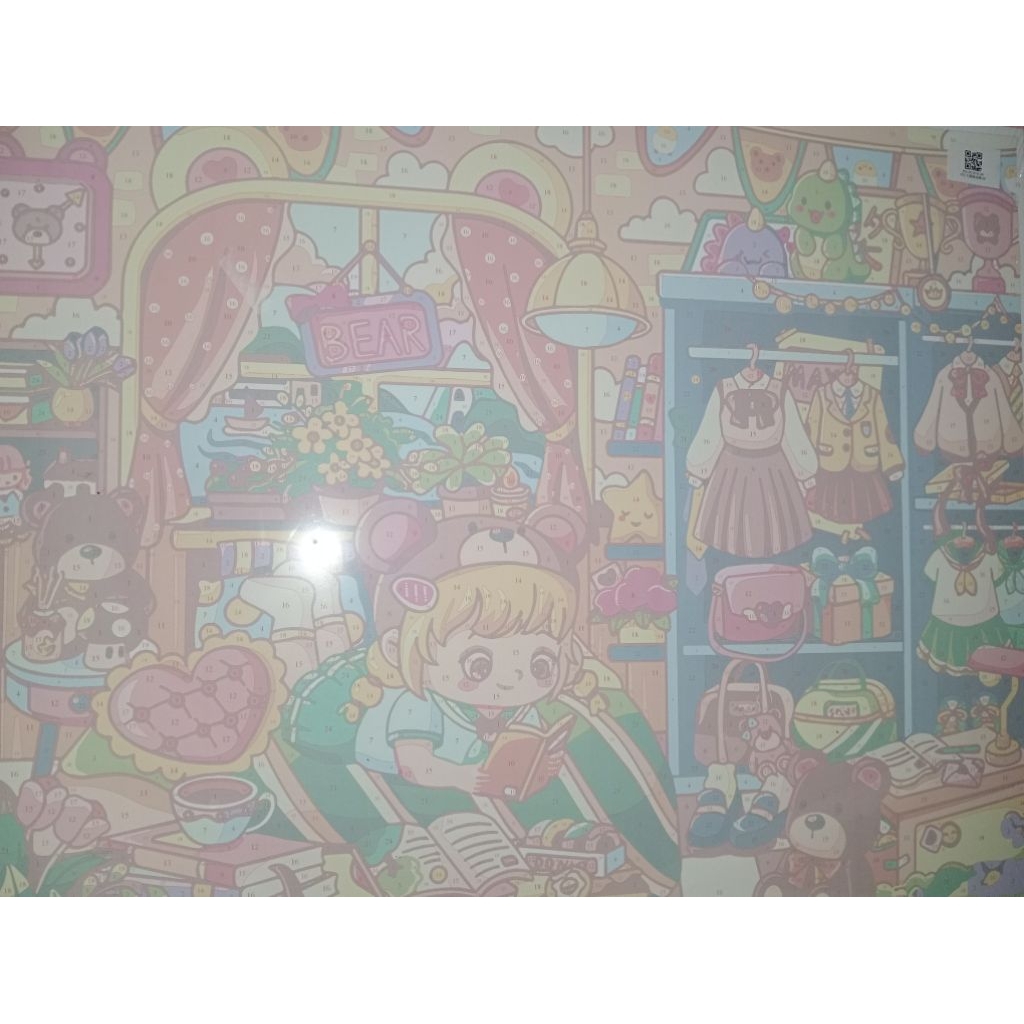 Lukisan Kartun Handmade 30x40 cm | Lukisan Dinding Estetik | Dekorasi Kamar & Kado Unik