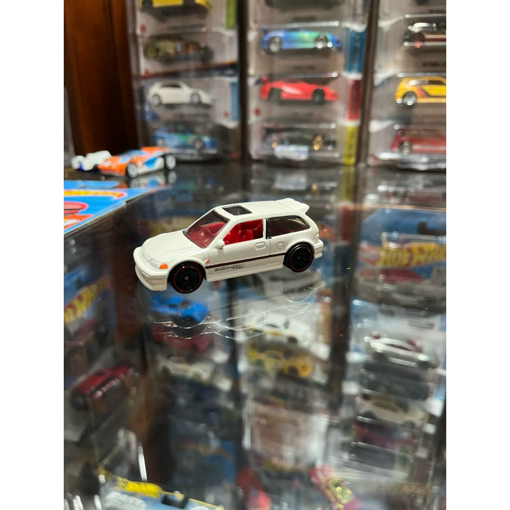 hot wheels honda civic ef putih loose