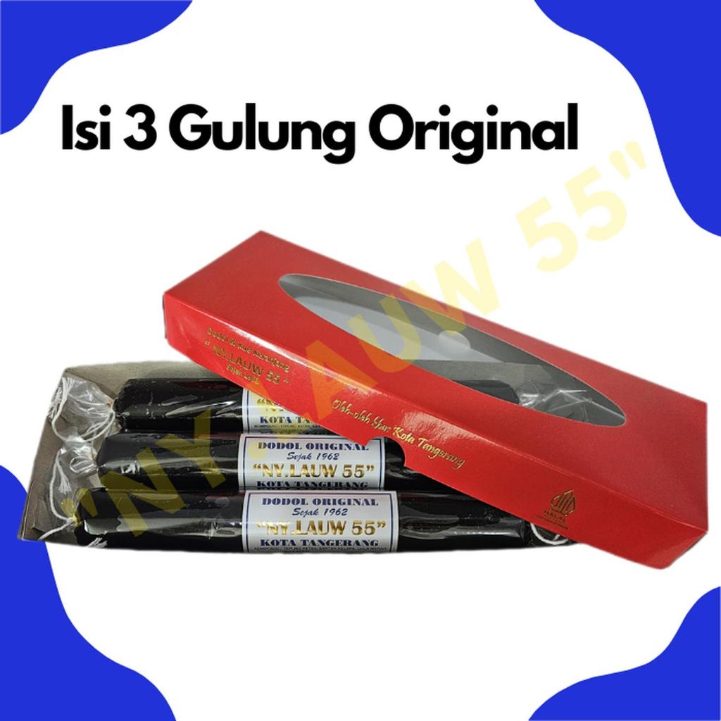 Dodol Original NY.LAUW55 paket isi 3 Halal Oleh Oleh Khas Tangerang Dodol Wijen Dodol Durian Wijen D