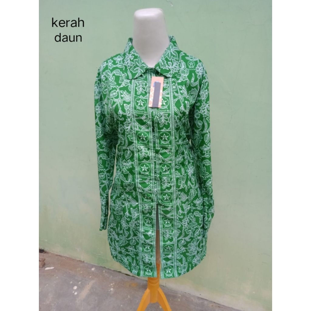 baju atasan wanita batik tunik Fatayat NU