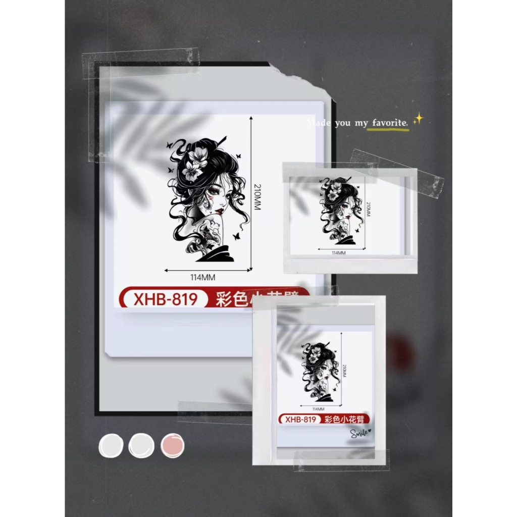 Tato Sementara Stiker Tato Mudah Ditempel Tahan Lama Banyak Warna