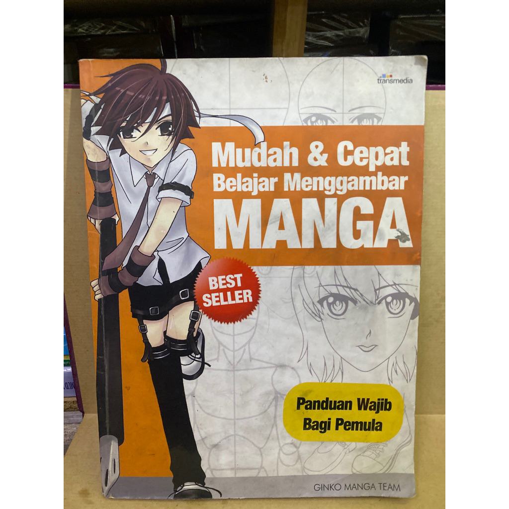 Buku Original MUDAH & CEPAT BELAJAR MENGGAMBAR MANGA - GIINKO MANGA TEAM