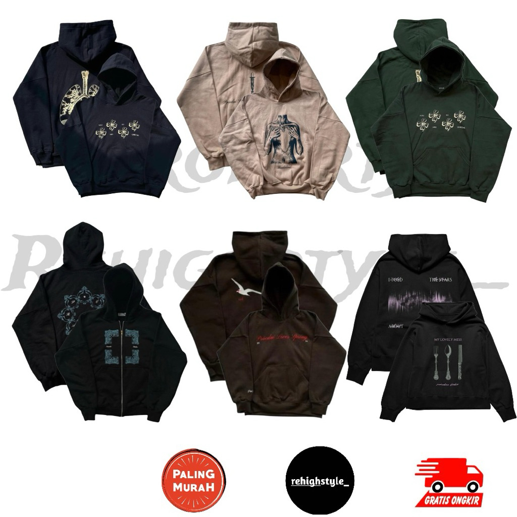 HOODIE BOXY PRAEDAE ETERNALS NAVY / PRAEDAE NORLENE BEIGE / PRAEDAE ETERNALS SYCAMORE / PRAEDAE RUNE
