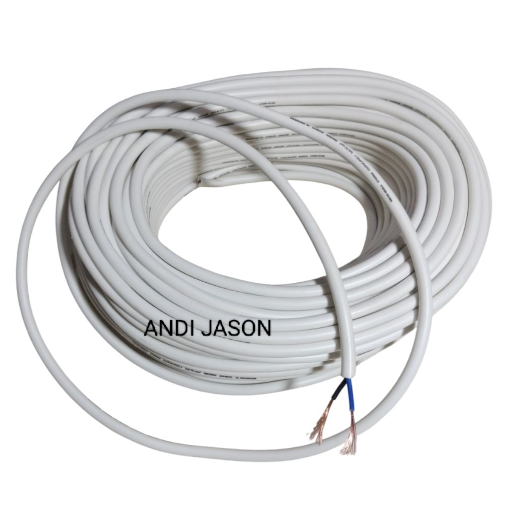 KABEL NYMHY 2X0.75 ETERNA KABEL SERABUT PUTIH 2 X 0.75